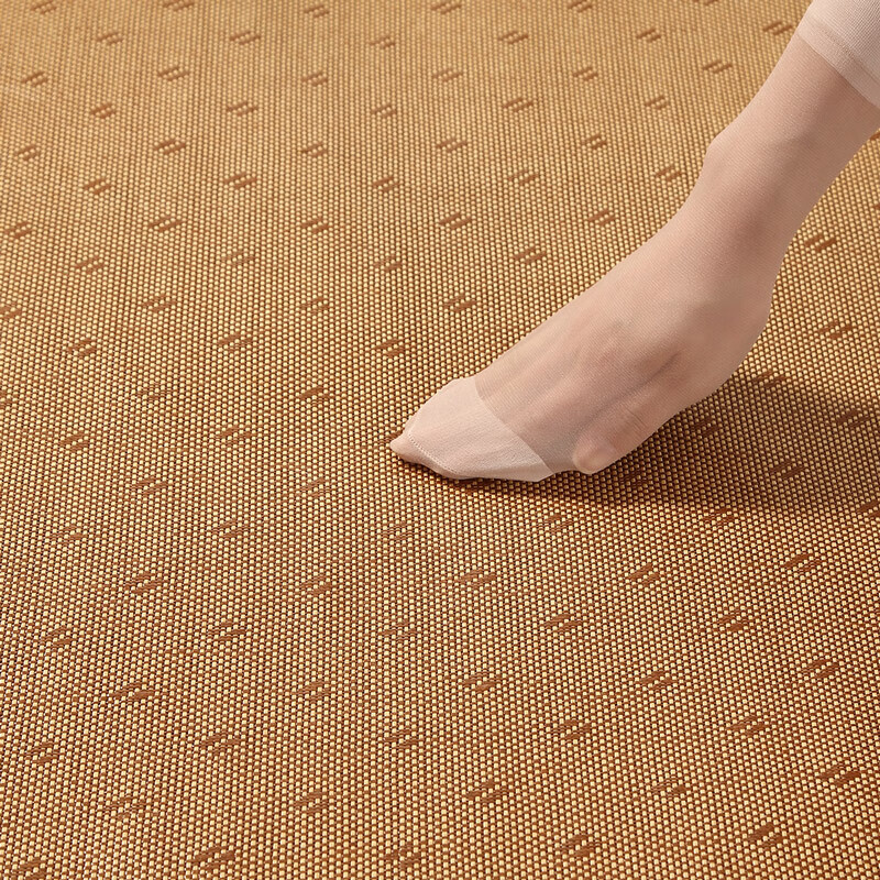 富安娜家纺单人席子 夏季凉席仿藤席可折叠学生宿舍0.9米床（90*190cm）