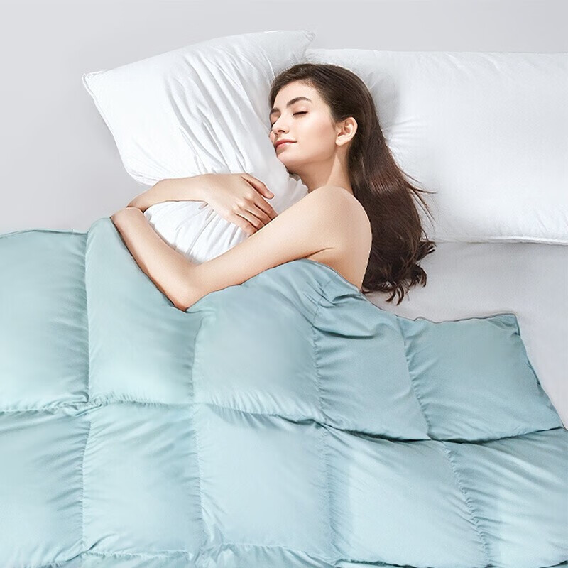 富安娜加厚羽绒被子白鹅绒被芯冬天特厚盖被单双人[线下同款]230*229cm