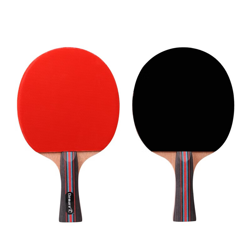 德玛珥 乒乓球拍套装 经典入门球拍对拍附3球初学球拍