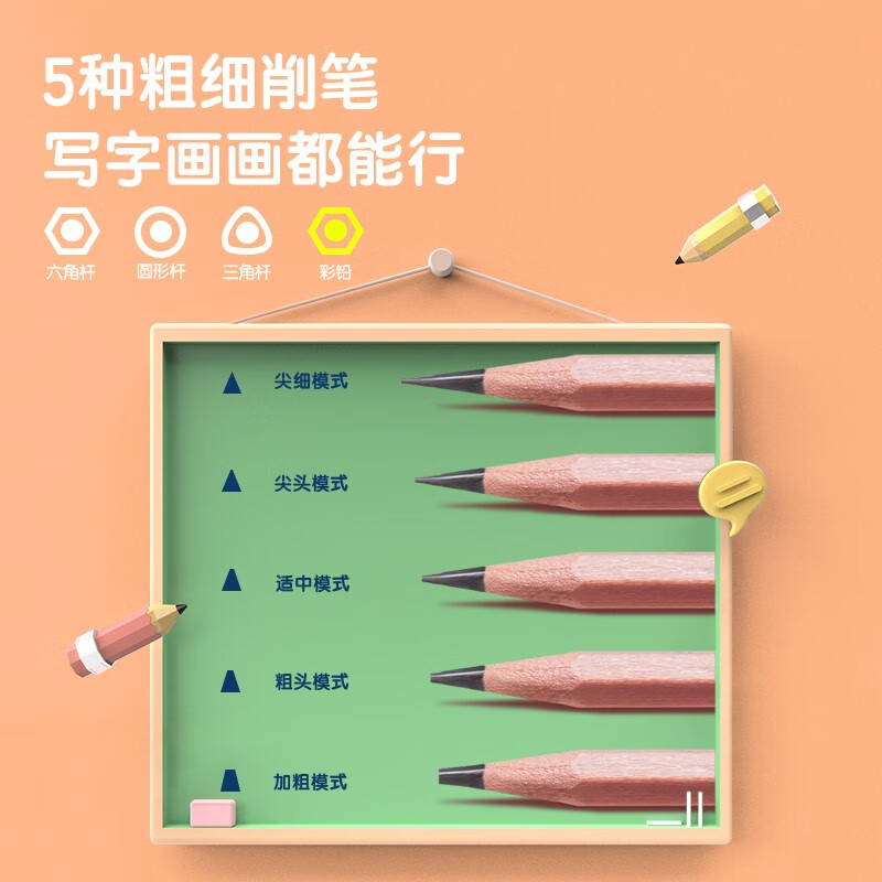 得力（deli）学生文具礼盒文具套装削笔机套装文具开学大礼包儿童节日礼物 居家学习用品 开学礼物 【小粉象】萌宠电动文具套装 VG808