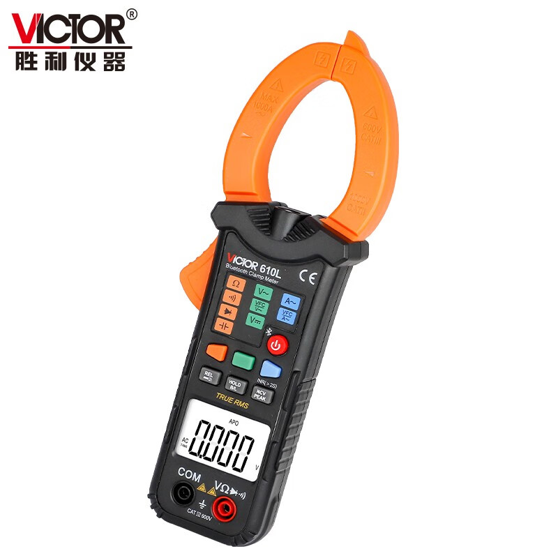 蓝牙智能钳形表 钳流表 电工钳表 维修 电流表 交直流钳形表 VC610L