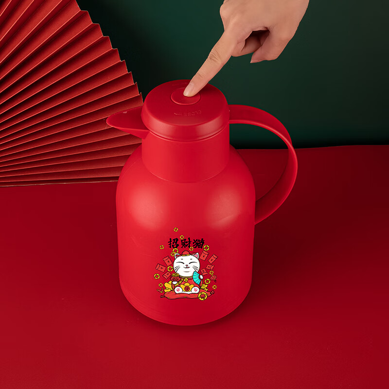 MOM促销礼品保温壶水杯套装银行保险商务礼品送客户可定制 6003 保温壶+玻璃杯套装 1000ml