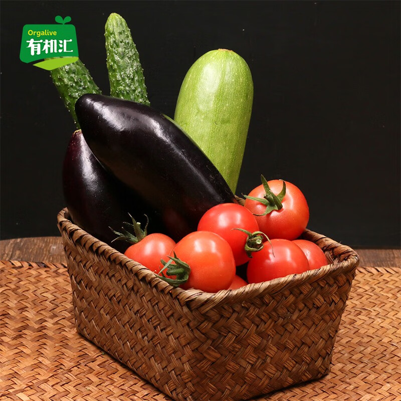 有机汇 有机蔬菜8种组合8斤菜品随机 欧盟美国有机 供港认证 农场采摘 新鲜蔬菜
