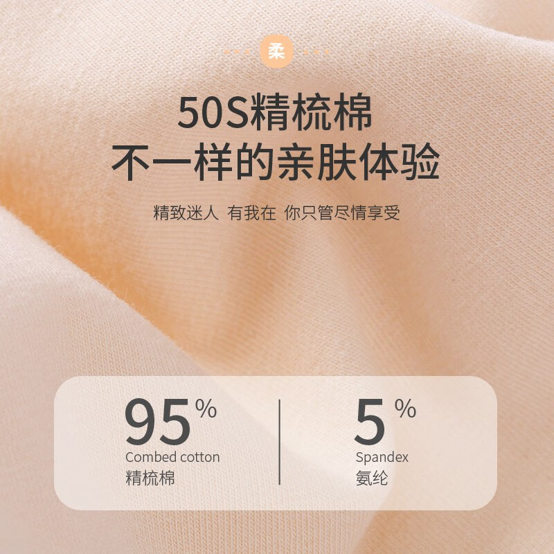 TUORen驼人康君女士棉内裤5A抗菌棉质底档高弹舒适不勒4条装 四个颜色各一条 XL