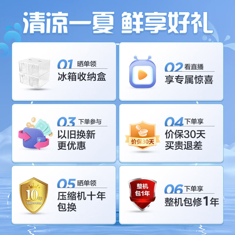 美的（Midea）19分钟急速净味508升变频一级能效法式四开门多门双系统双循环白色家用冰箱大容量BCD-508WTPZM(E)