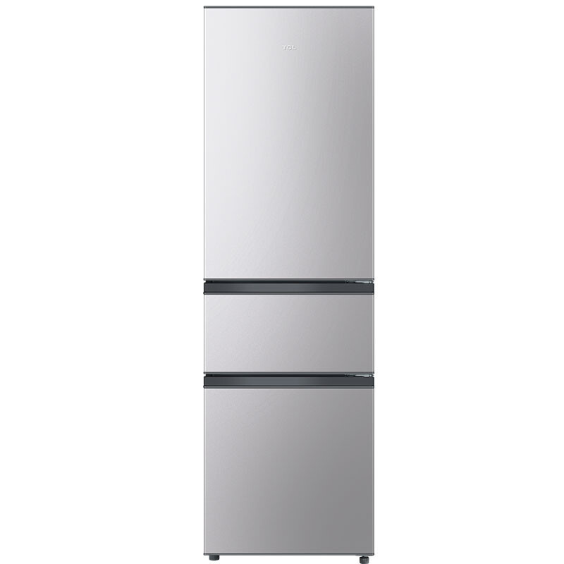 TCL 201升 三门三温 时尚百搭 节能养鲜 抗指纹耐腐蚀家用电冰箱BCD-201TFA1 企业采购
