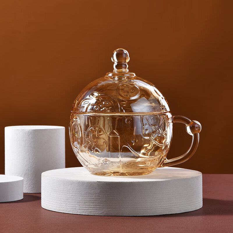 山重山水杯玻璃杯家用牛奶杯大容量客厅家用杯子8010 牛奶杯【礼盒装】