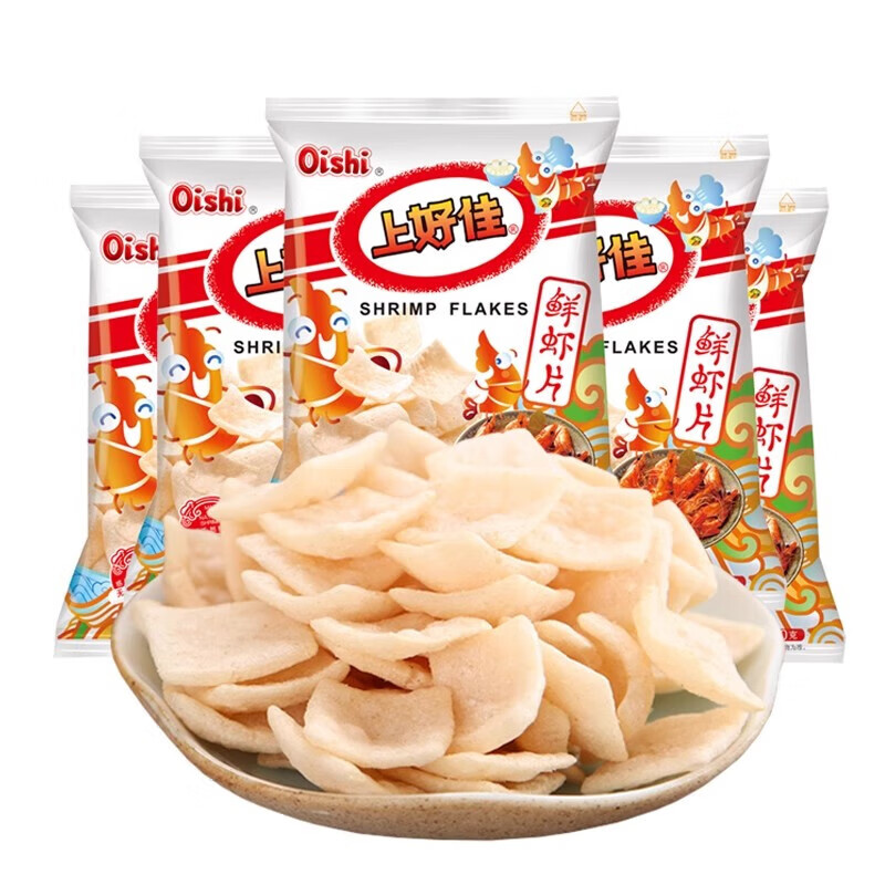 上好佳 零食大礼包 多口味虾条薯片40g*10袋