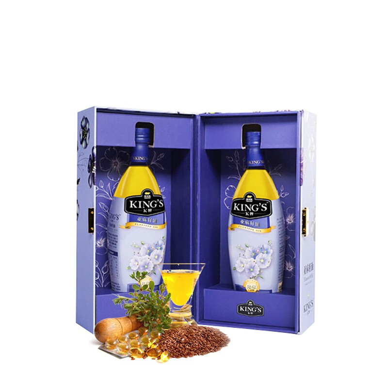 金龙鱼 KING'S亚麻籽油750ML*2
