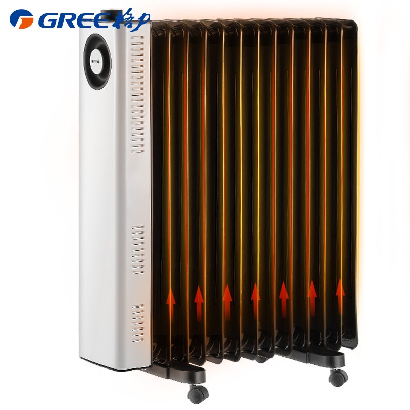 格力 （GREE）取暖器/电暖器/电暖气片家用 13片宽片电热油汀/节省空间 静音速热 NDY23-X6022