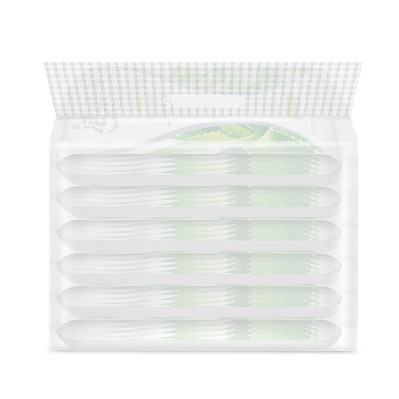 洁柔湿巾 水润净肤湿巾10片独立装*6包 芦荟保湿精华 温和无刺激