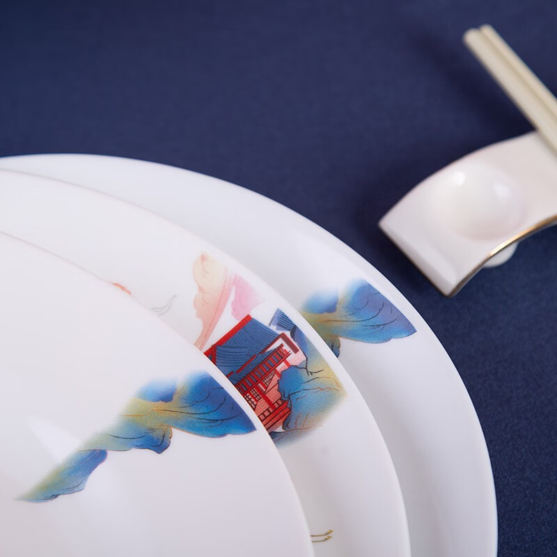 康宁餐具 冰萃玲珑 盛世鸣和餐具 冰萃玲珑盛世鸣和餐具20件套 20头