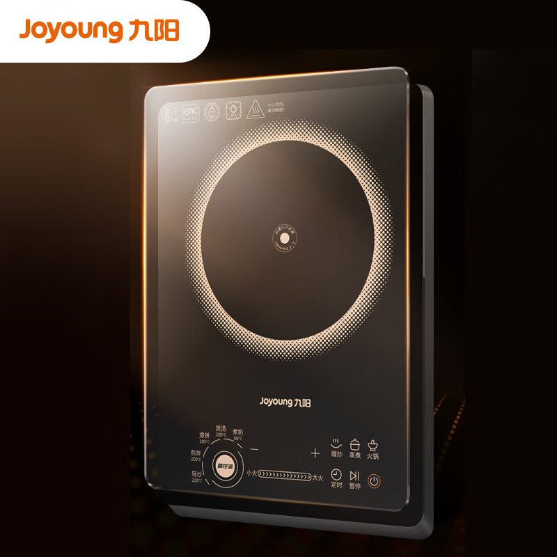 九阳（Joyoung）ZMD安心系列 电磁炉家用电磁灶2200w大火力双传感精准控温一键降噪C22S-F51-B4
