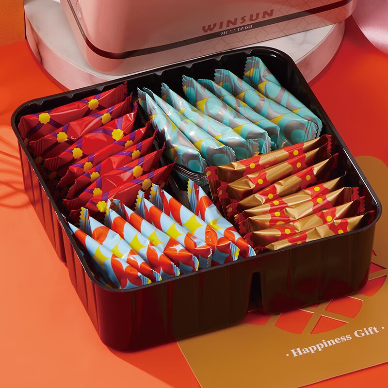 荣诚糕点礼盒 蛋卷西饼饼干办公室下午茶网红零食送女友 米兰花园 448g