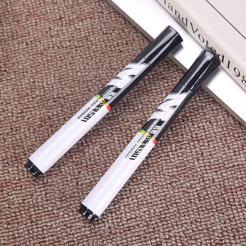 晨光文具 awmy2201a 黑色单头记号笔 易擦白板笔 商务办公用品 10支