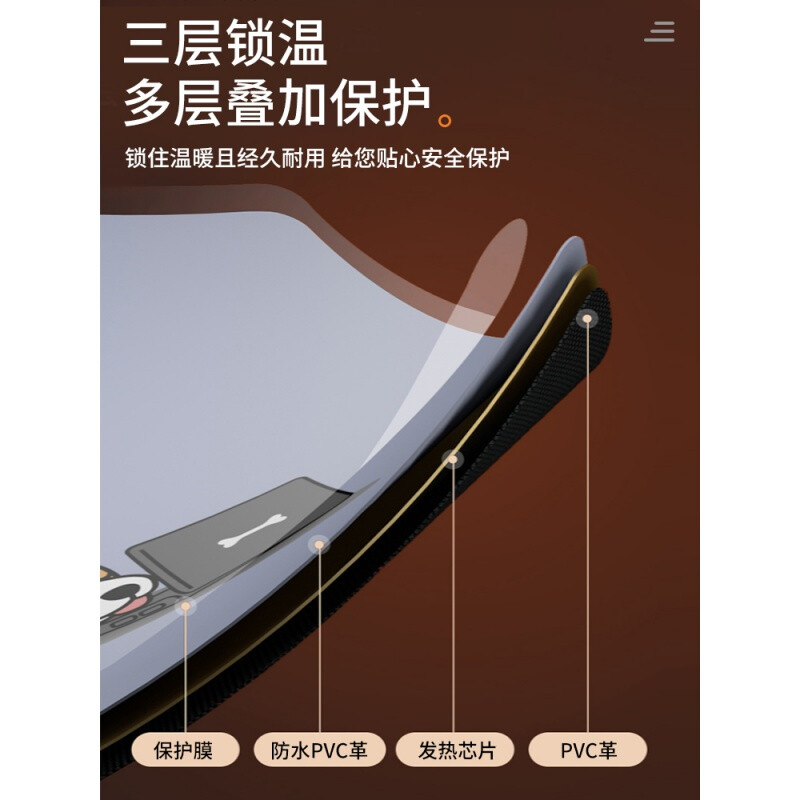 南极人暖桌垫加热超大桌面发热垫女生电脑办公室暖手垫 沫西鸭【2021全新升级 60*36cm】无极温控