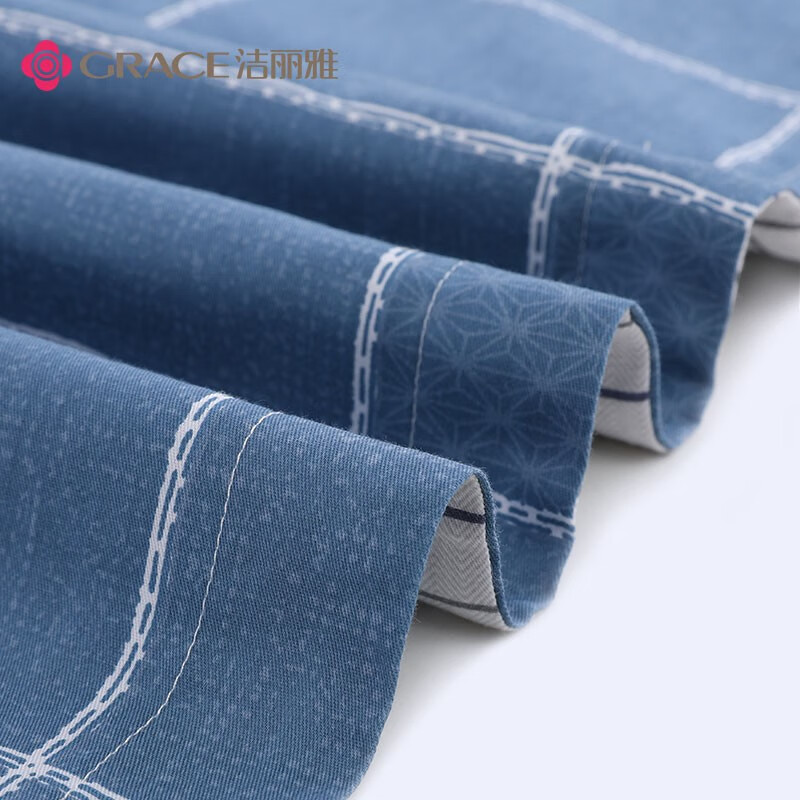 洁丽雅（Grace）枕套全棉一对装枕头套用枕芯套成人大号枕套家用一对装48*74cm