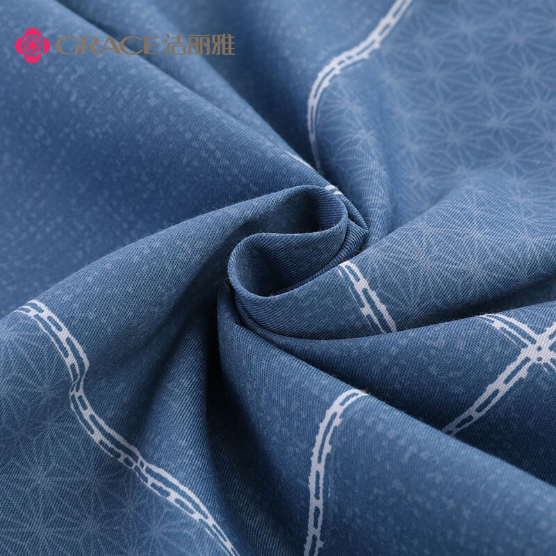 洁丽雅（Grace）枕套全棉一对装枕头套用枕芯套成人大号枕套家用一对装48*74cm