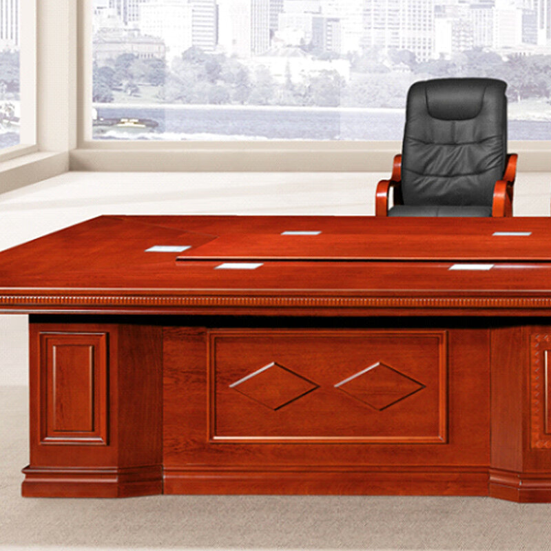 臻远ZY-QTZ-12办公家具油漆会议桌长桌接待洽谈桌大型会议台桌6.0米