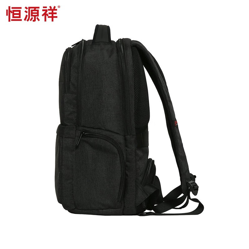 恒源祥（HYX）校园背包通勤双肩包旅行包电脑包 HYX0146黑色