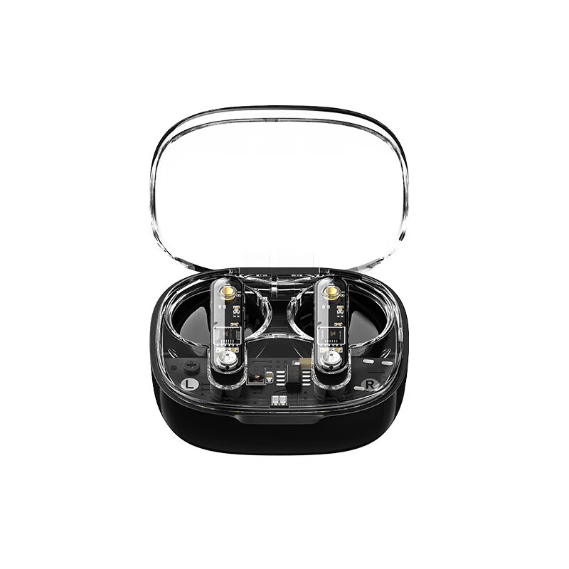 RECCI锐思（Recci）REP-W58半入耳设计无感佩戴复合膜喇叭HIFI无损音质高清通话透明机甲风格蓝牙耳机