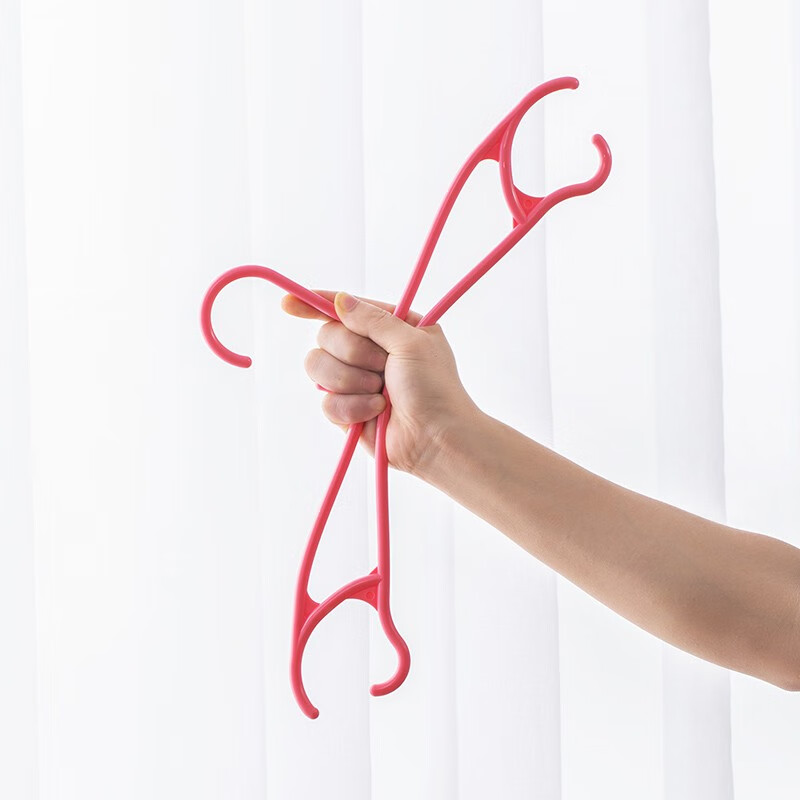 茶花（CHAHUA） 茶花塑料衣架家用成人衣撑凉衣架挂钩无痕衣柜晾衣服架子 【15只】颜色随机