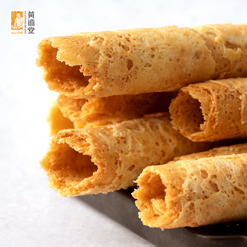 黄远堂 原味鸡蛋酥蛋卷 厦门特产伴手礼盒糕点 传统中式点心 原味蛋卷盒装165克