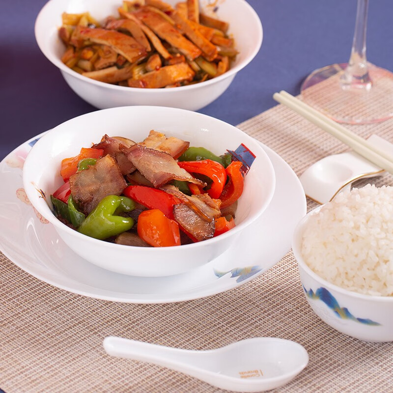 康宁餐具 冰萃玲珑 盛世鸣和餐具 冰萃玲珑盛世鸣和餐具4件套 4头