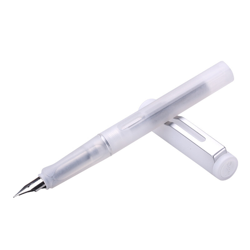 晨光(m&g)ef尖塑料磨砂透明笔杆钢笔学生练字笔 单支礼盒装afpy5205