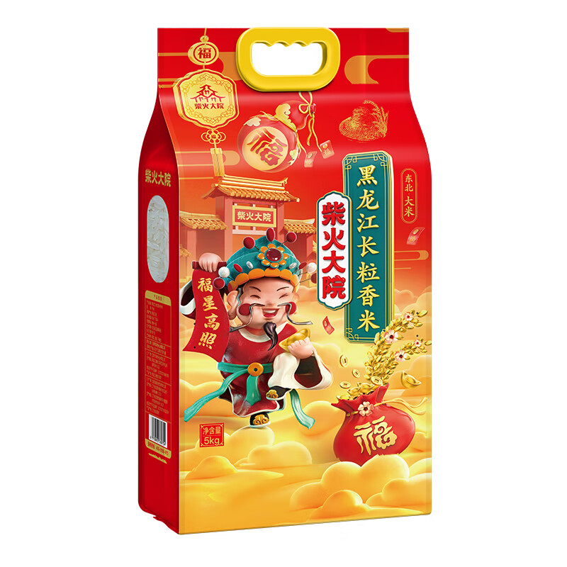 柴火大院财火大院黑龙江长粒香米5kg