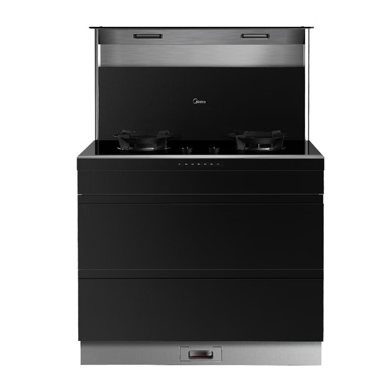 美的 (Midea) 集成灶 油烟机 燃气灶 消毒柜 二星消毒 集成灶一体灶 天然气 D12*