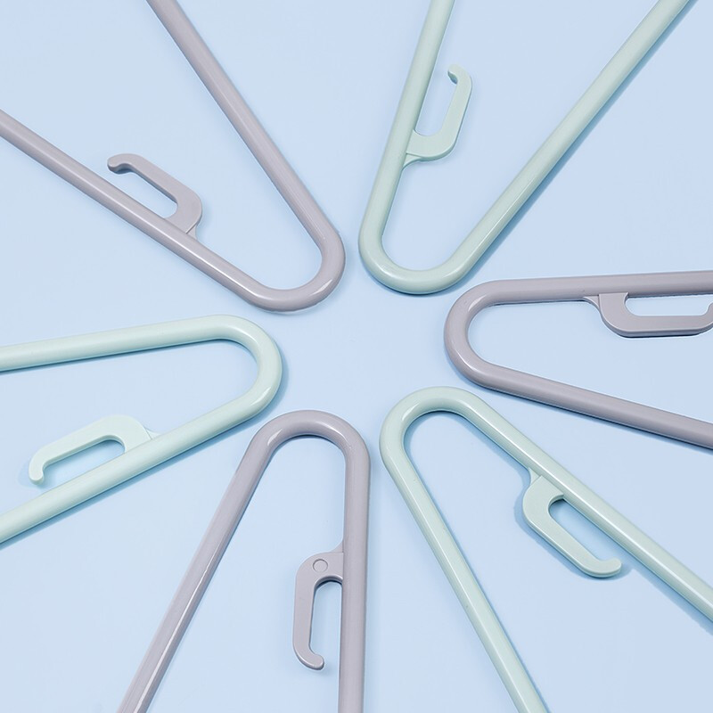 茶花（CHAHUA）茶花塑料防滑衣架衣挂撑子防风挂衣架晾衣架晒衣架5支装*3随机色 5只装*3颜色随机