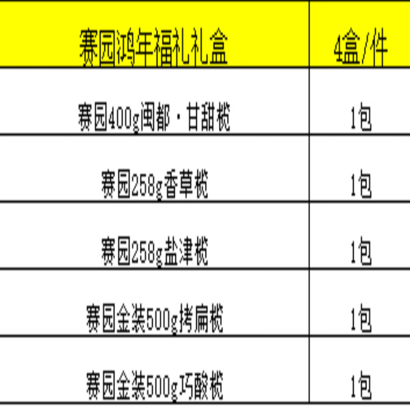 赛园鸿年福礼礼盒1920g