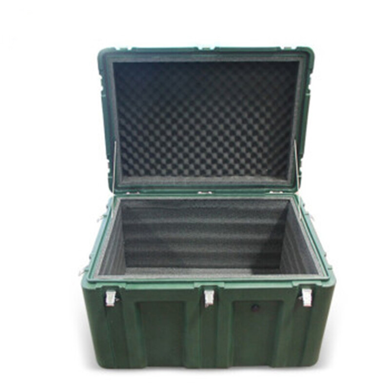 荣兵滚塑箱空投箱物资箱指挥器材箱给养单元箱野战野营军绿色多功能器材装备800mm*600mm*500mm