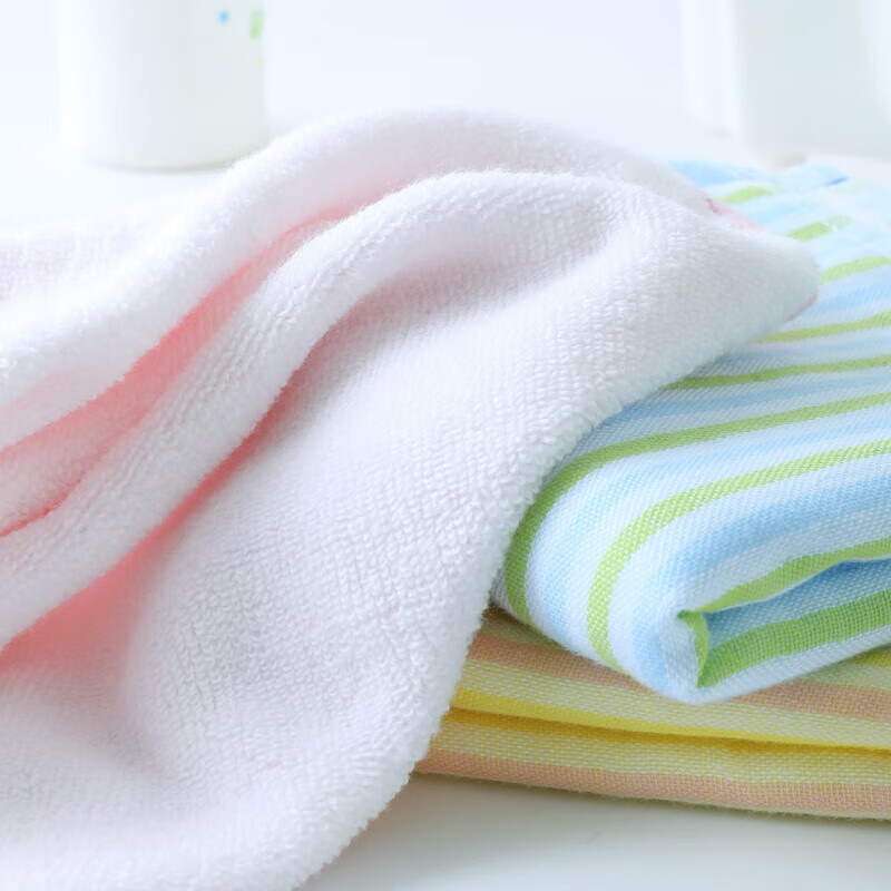 金号毛巾家纺 A类纯棉毛巾小毛巾儿童毛巾吸水洗脸面巾美容巾3条装