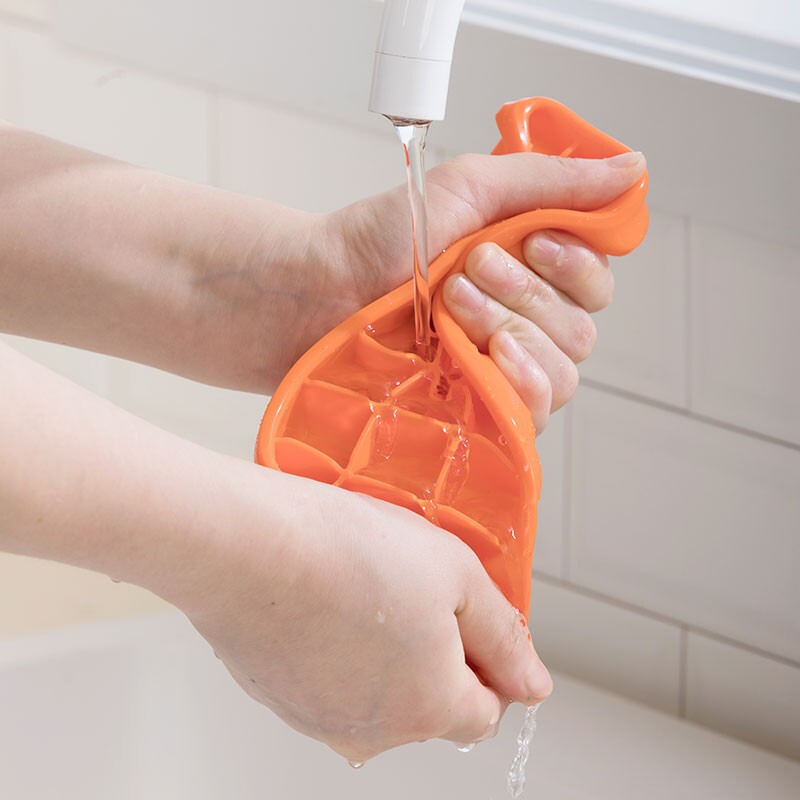 茶花冰淇淋冰棒模硅胶易取冰块盒家用冰激凌冰棍冰格自制模具 绿色