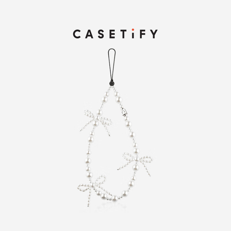 CASETIFY 爱心水晶样式 手机链 适用于iPhone全系列便携手机挂链配件 手机挂链