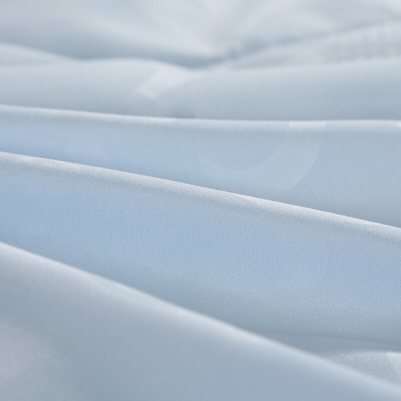 富安娜空调被子 可水洗夏凉超柔双人加大夏薄被芯 跃动(230*229cm)浅蓝