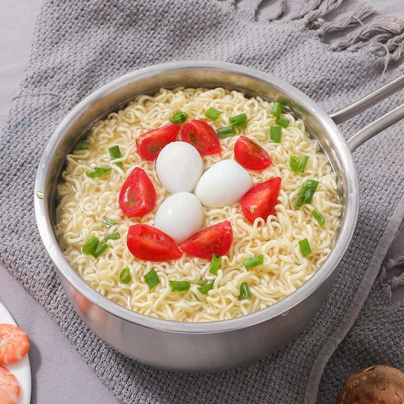 康巴赫炒锅 锅具套装304不锈钢汤锅奶锅蜂窝不粘炒菜锅三件套装