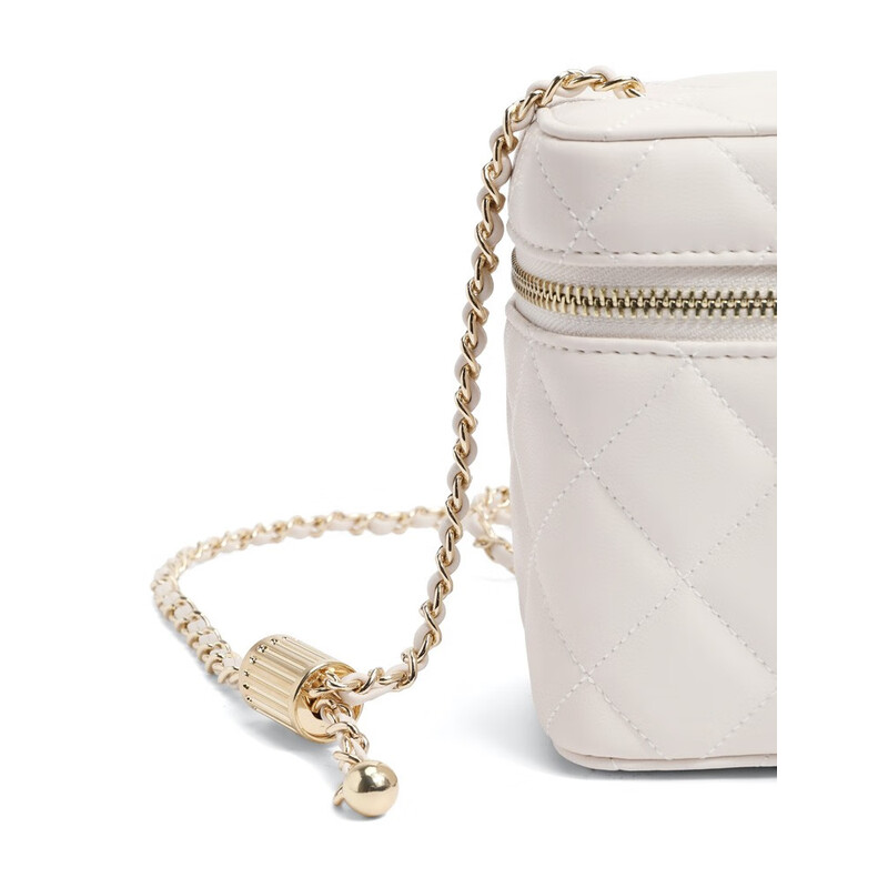 百丽包包女2023夏季新商场同款单肩斜挎绗缝包X6715BX3 米白 F