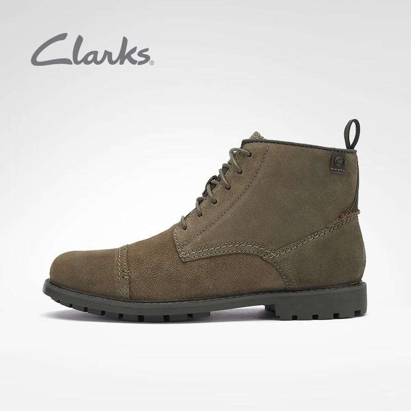 Clarks 其乐 Bowzer Cap博斯维尔系列  男式6孔马丁靴 26162783 Plus会员多重优惠折后￥454.95 两色可选