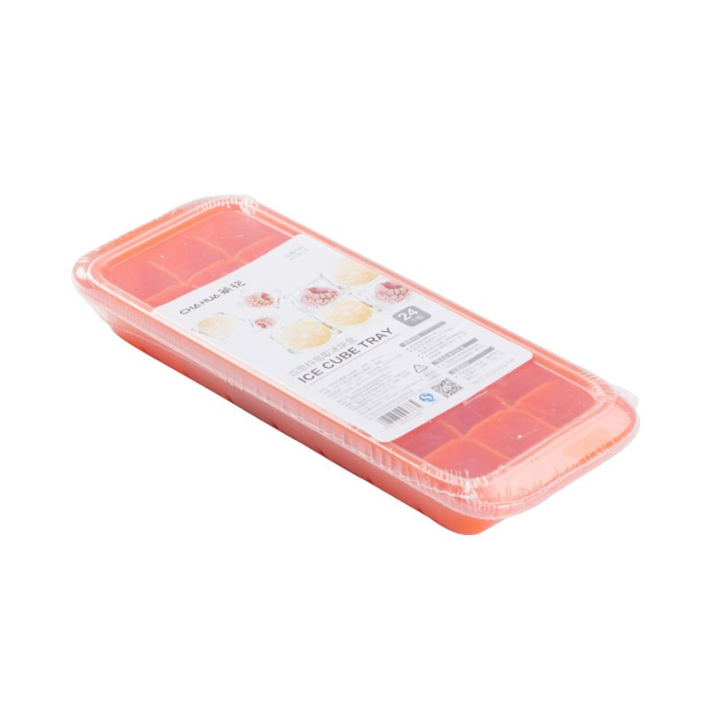 茶花冰淇淋冰棒模硅胶易取冰块盒家用冰激凌冰棍冰格自制模具 绿色