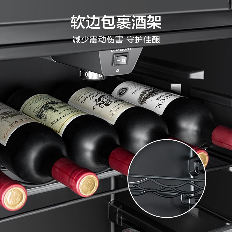 美的（Midea）95升家用客厅办公室冷藏柜暖藏冰吧 茶叶饮料水果蔬菜保鲜柜囤货小型冰箱JC-98GM(E) 以旧换新