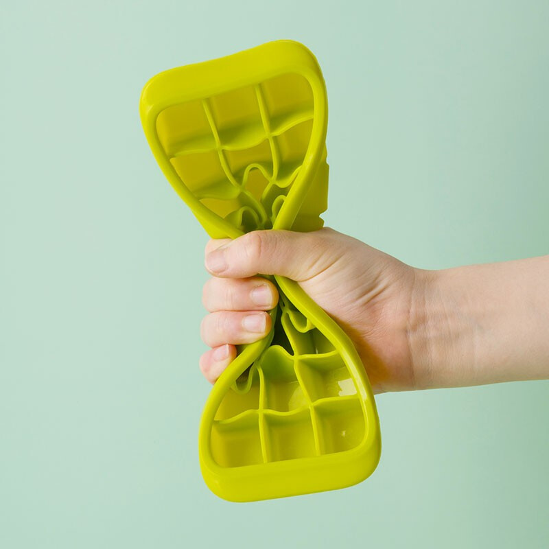 茶花冰淇淋冰棒模硅胶易取冰块盒家用冰激凌冰棍冰格自制模具 绿色