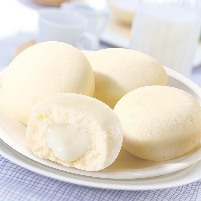 港荣蒸蛋糕 营养早餐面包饼干蛋糕休闲食品零食 乳酸球 580g