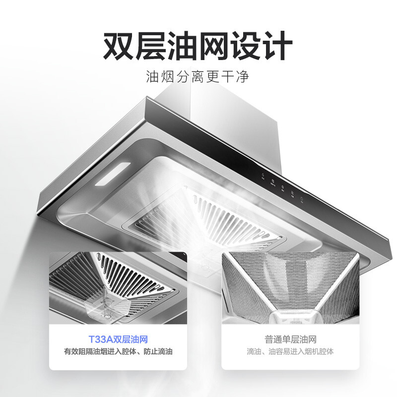 美的（Midea）抽油烟机小户型大吸力欧式吸油烟机家用抽烟机CXW-260-T33A