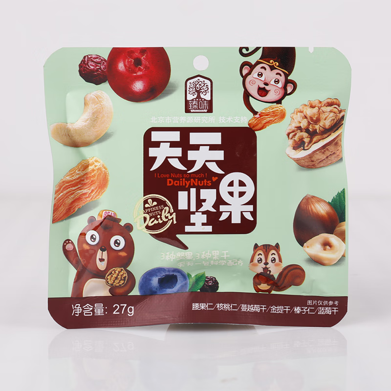 臻味臻味天天每日坚果750g混合坚果干果仁孕妇儿童早餐零食礼盒 810g/盒 30袋 天天坚果儿童款