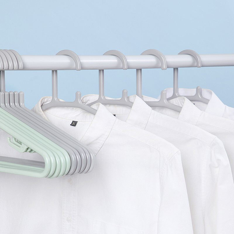 茶花（CHAHUA）茶花塑料防滑衣架衣挂撑子防风挂衣架晾衣架晒衣架5支装*3随机色 5只装*3颜色随机