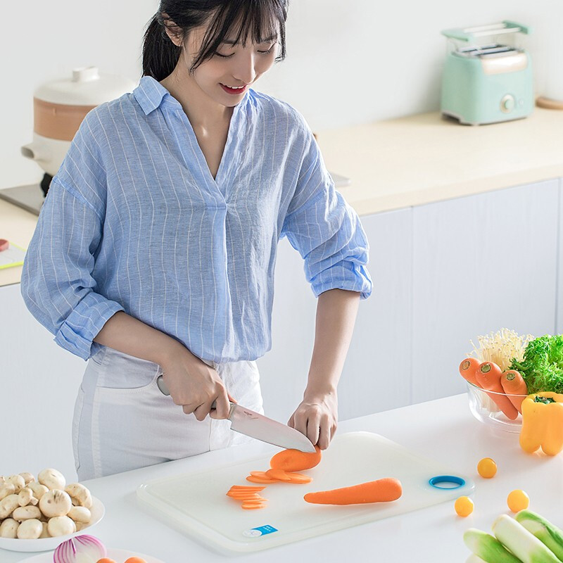 茶花砧板欧铂兹银离子抗菌砧板切菜板厨房案板水果塑料宿舍刀 【L号2个装】砧板