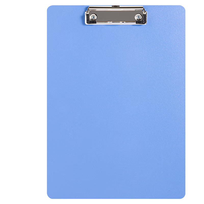 得力（deli）A4学生板夹文件夹夹板写字板菜单书写垫板硬板试卷夹子记录书夹夹纸简约塑料资料夹文具 【标准磨砂】海蓝色 1.5mm-5310AS